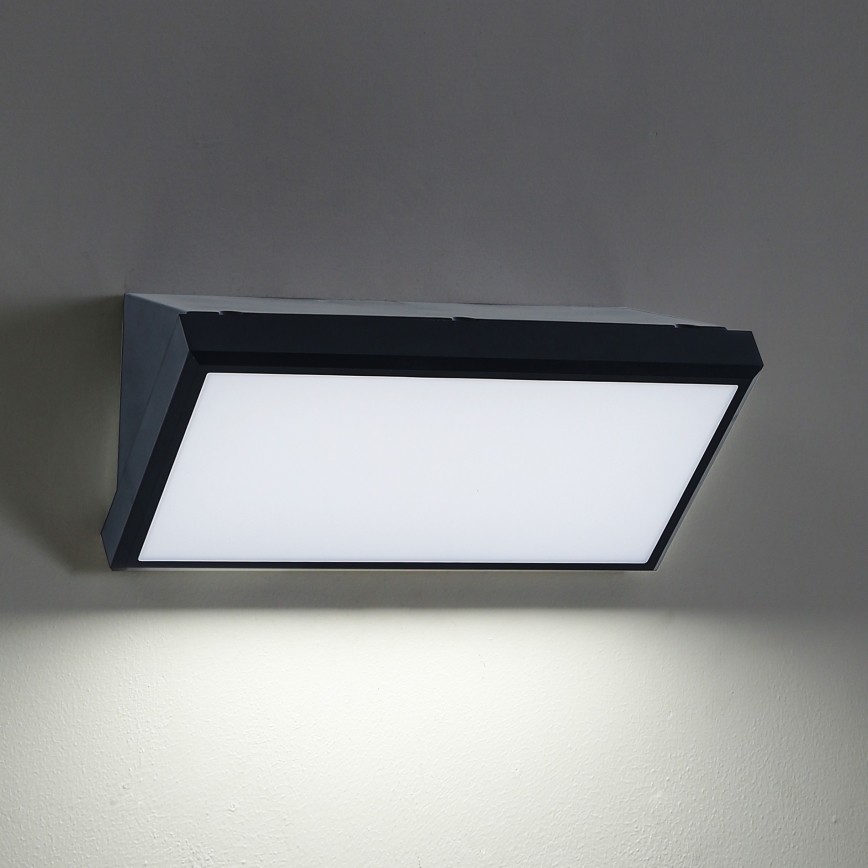 Brilagi - LED-Wandleuchte für den Außenbereich TRIANGLE LED/20W/230V schwarz IP65