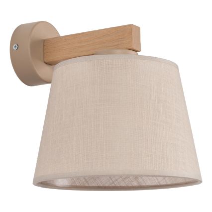 BRILAGI - LED-Wandleuchte LATTE SABIA 1xE27/15W/230V Kiefer/Beige