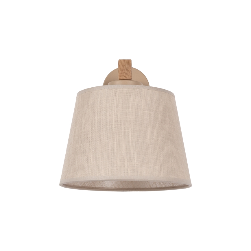 BRILAGI - LED-Wandleuchte LATTE SABIA 1xE27/15W/230V Kiefer/Beige