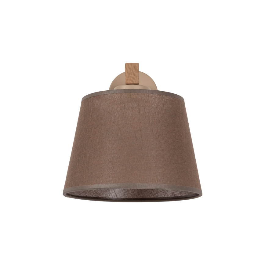 BRILAGI - LED Wandleuchte LATTE SABIA 1xE27/15W/230V Kiefer/Braun
