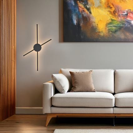 Brilagi - LED-Wandleuchte LUGO QUATTRO LED/16W/230V schwarz