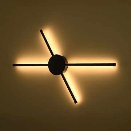 Brilagi - LED-Wandleuchte LUGO QUATTRO LED/16W/230V schwarz