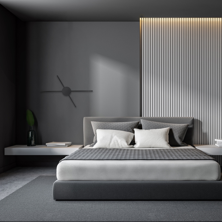 Brilagi - LED-Wandleuchte LUGO QUATTRO LED/16W/230V schwarz