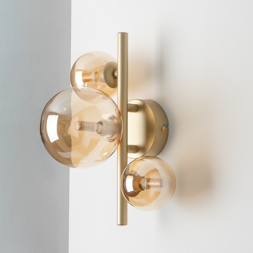 Brilagi - LED-Wandleuchte MILLA 3xG9/3W/230V golden