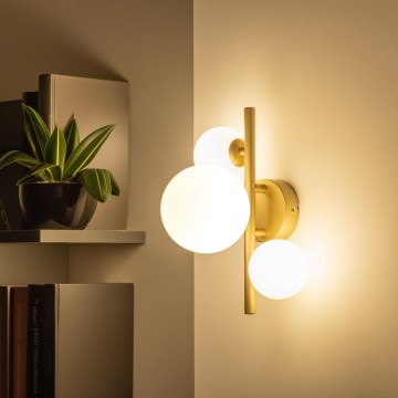 Brilagi - LED-Wandleuchte MILLA 3xG9/3W/230V golden/weiß