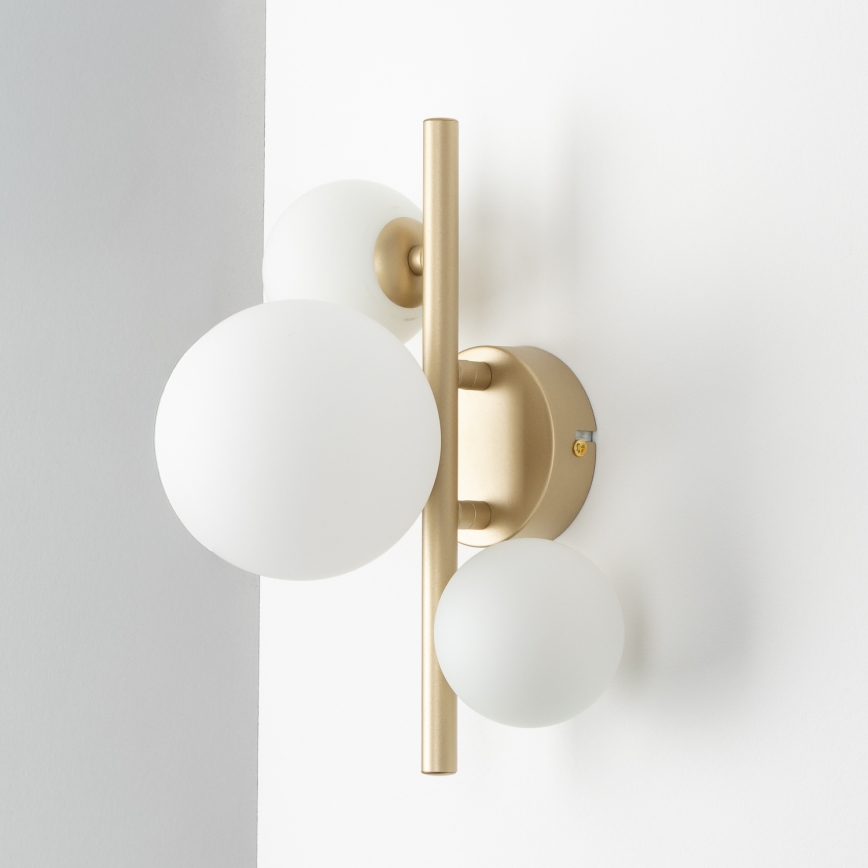 Brilagi - LED-Wandleuchte MILLA 3xG9/3W/230V golden/weiß