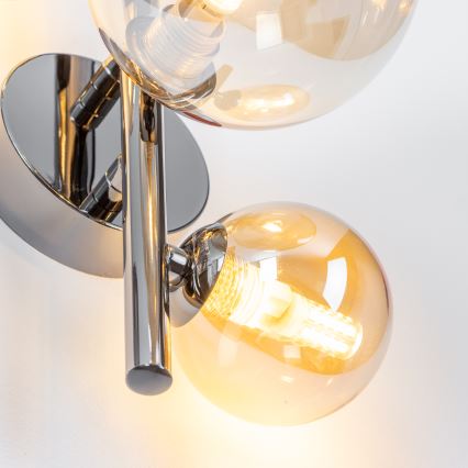 Brilagi - LED-Wandleuchte MILLA 3xG9/3W/230V schwarz-chrom/gold