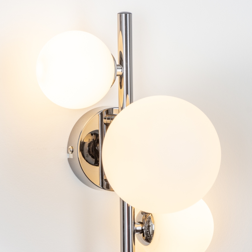 Brilagi - LED-Wandleuchte MILLA 3xG9/3W/230V schwarz-chrom/weiß