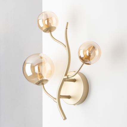 Brilagi - LED-Wandleuchte MISTEL 3xG9/3W/230V golden