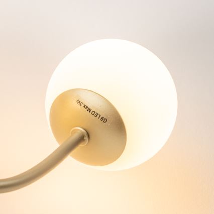Brilagi - LED-Wandleuchte MISTEL 3xG9/3W/230V golden/weiß
