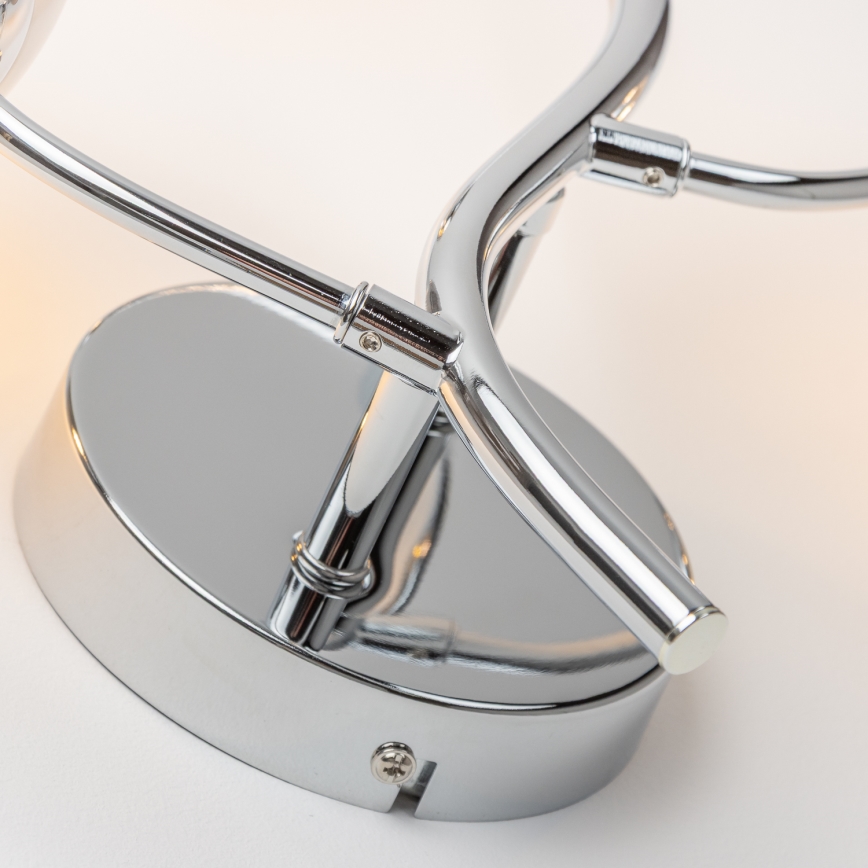 Brilagi - LED-Wandleuchte MISTEL 3xG9/3W/230V Schwarz-Chrom/Rauchglas