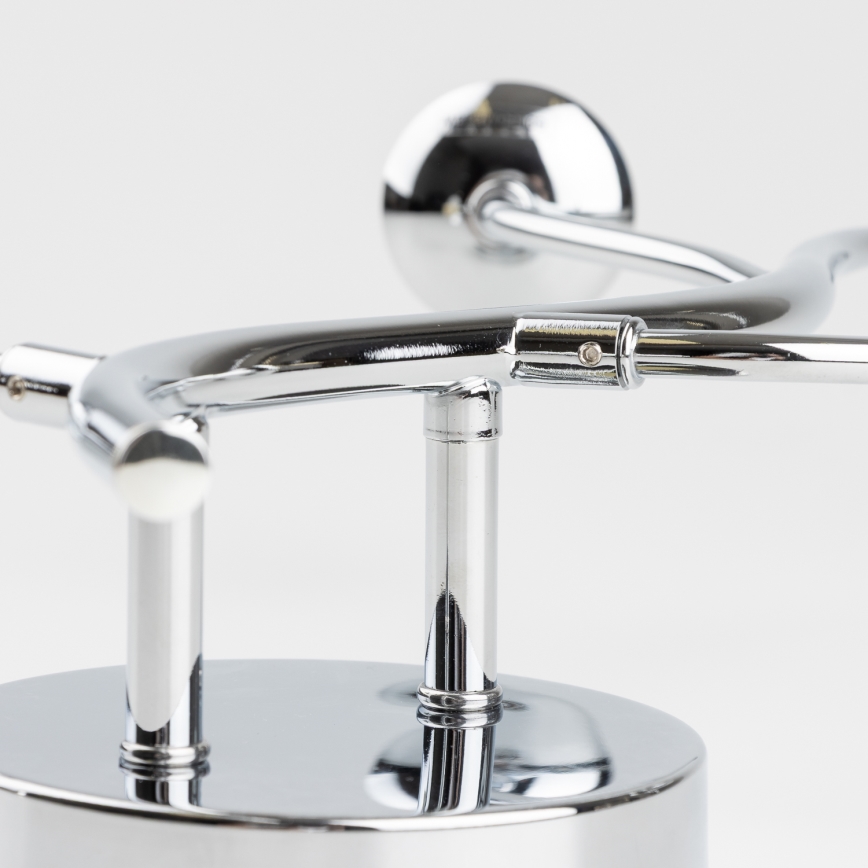 Brilagi - LED-Wandleuchte MISTEL 3xG9/3W/230V Schwarz-Chrom/Rauchglas