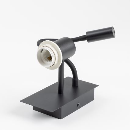 Brilagi - Flexible LED-Wandleuchte NUBILA 1xE27/25W/230V + LED/3W schwarz/rosa