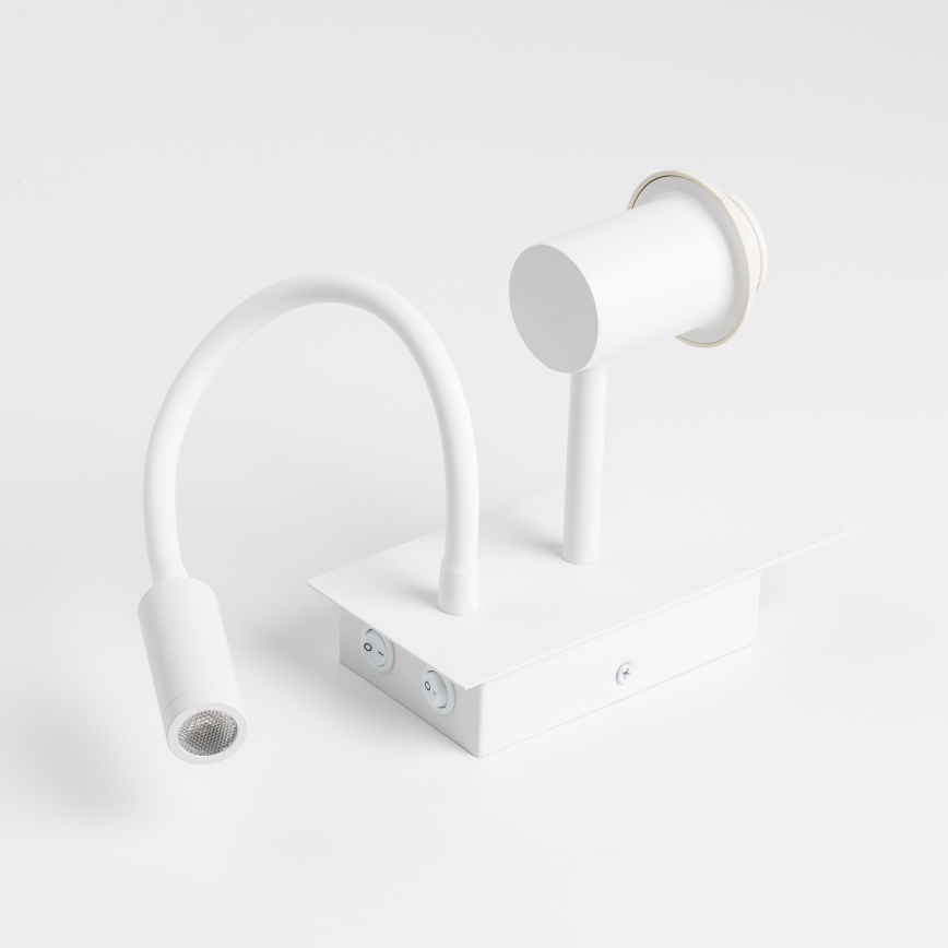 Brilagi - Flexible LED-Wandleuchte NUBILA 1xE27/25W/230V + LED/3W weiß/grün