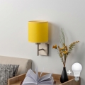 BRILAGI - LED-Wandleuchte NUBILA 1xE27/60W/230V mattchrom/gelb