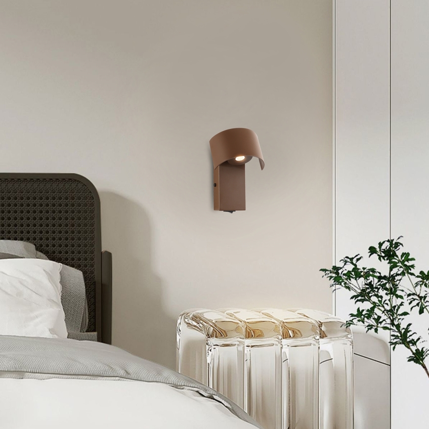 Brilagi - LED-Wandleuchte VASTO LED/3W/230V braun