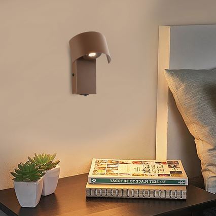 Brilagi - LED-Wandleuchte VASTO LED/3W/230V braun