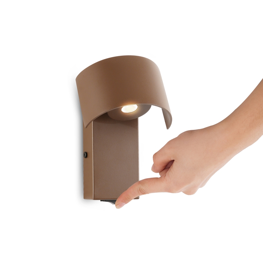 Brilagi - LED-Wandleuchte VASTO LED/3W/230V braun