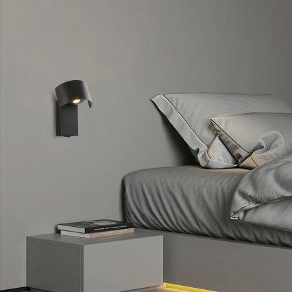 Brilagi - LED-Wandleuchte VASTO LED/3W/230V schwarz