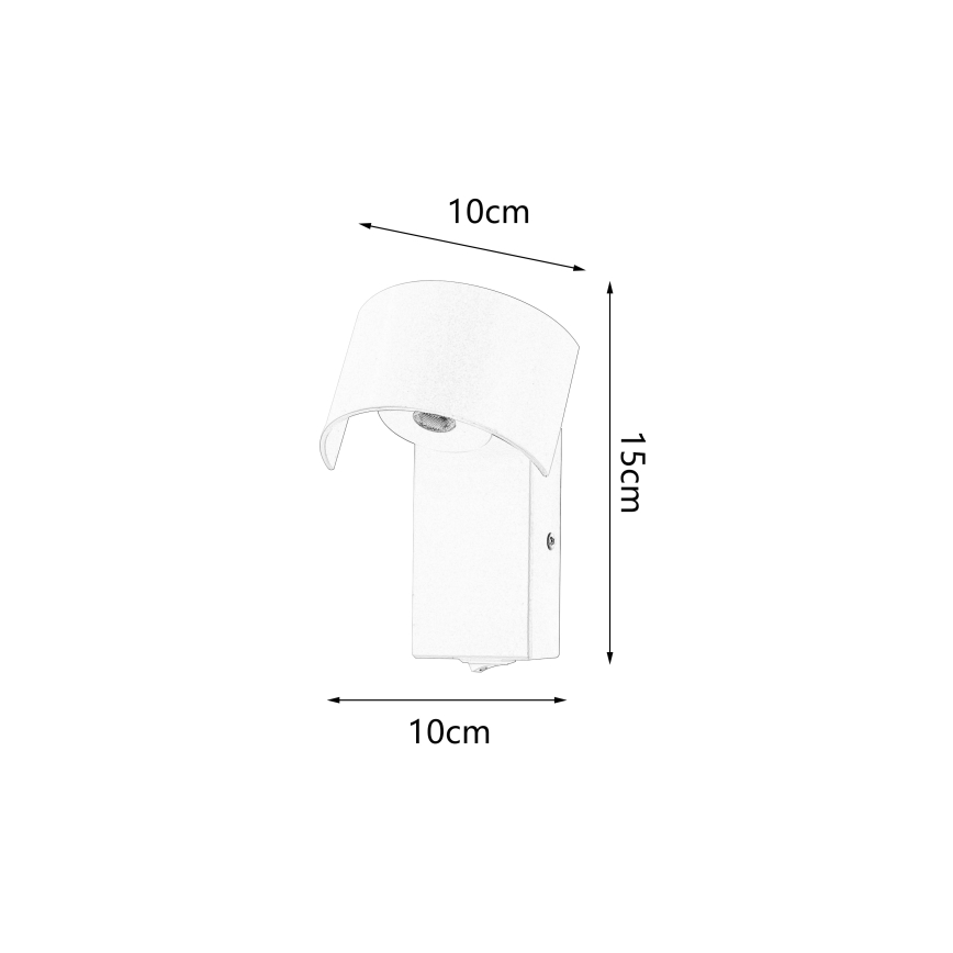 Brilagi - LED-Wandleuchte VASTO LED/3W/230V schwarz