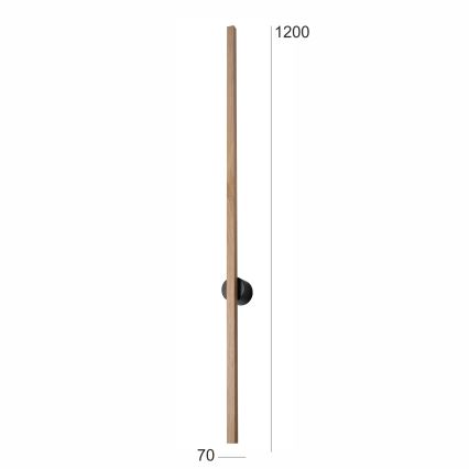 Brilagi - LED-Wandleuchte WOODY LINE LED/12W/230V 120 cm Eiche