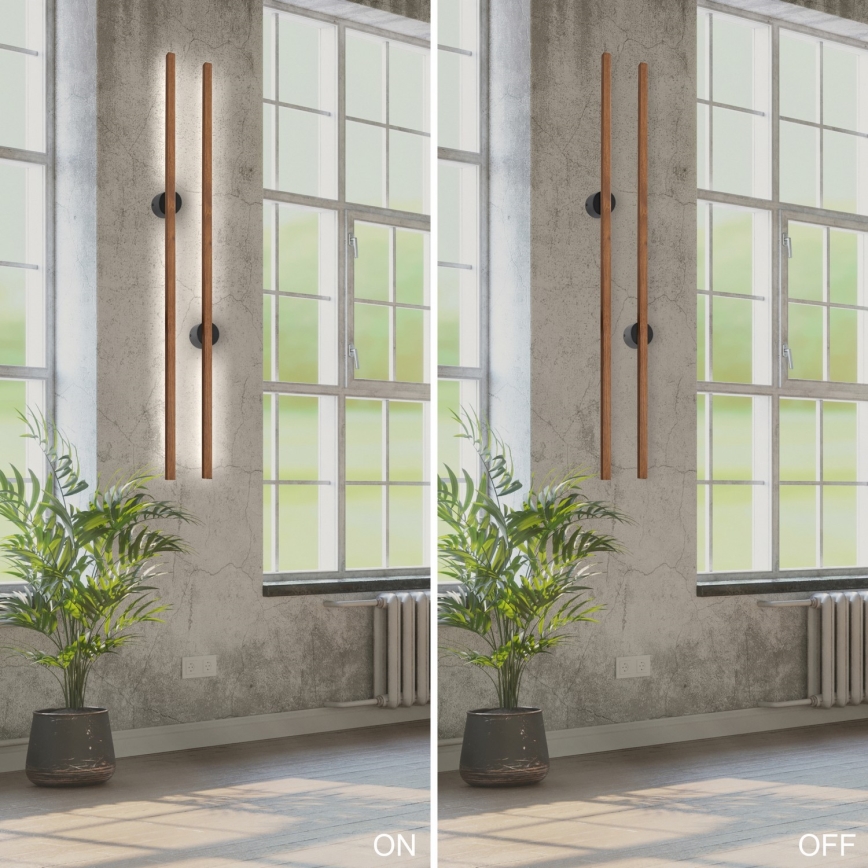Brilagi - LED-Wandleuchte WOODY LINE LED/12W/230V 120 cm Eiche Kirsche