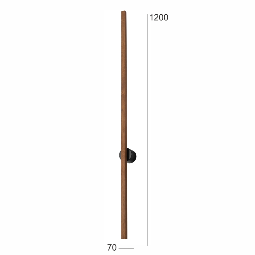 Brilagi - LED-Wandleuchte WOODY LINE LED/12W/230V 120 cm Eiche Kirsche