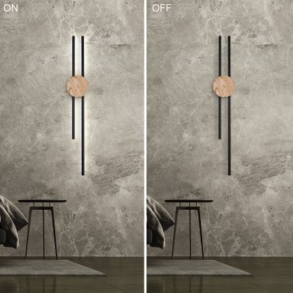 Brilagi - LED Wandleuchte WOODY LINE LED/12W/230V 120 cm Eiche Nussbaum