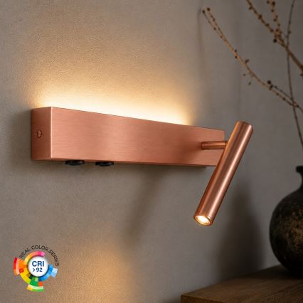 BRILAGI - LED-Wandspot ARLIX LED/3W/230V + LED/7W Bronze CRI 90