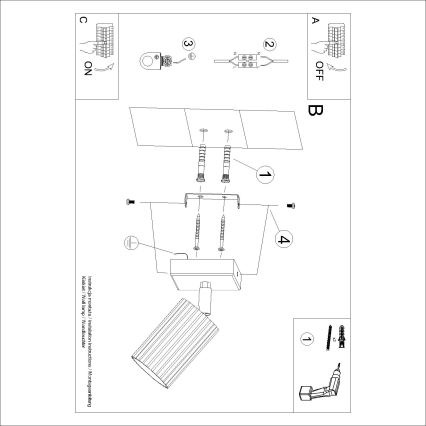 Brilagi - LED-Wandspot CRESTO 1xGU10/10W/230V braun