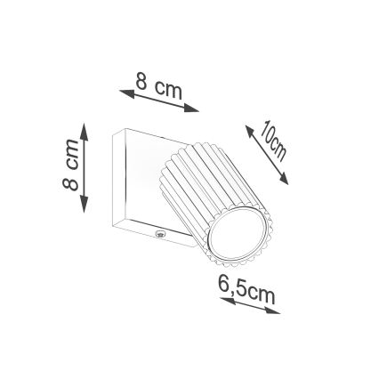 Brilagi - LED-Wandspot CRESTO 1xGU10/10W/230V grün