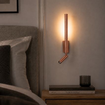 BRILAGI - LED-Wandspot VIXON LED/3W/230V + LED/5W, Bronze, CRI 90