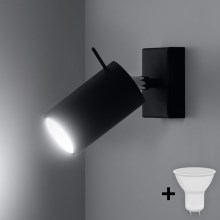 Brilagi -  LED-Wandstrahler ASMUS 1xGU10/7W/230V schwarz
