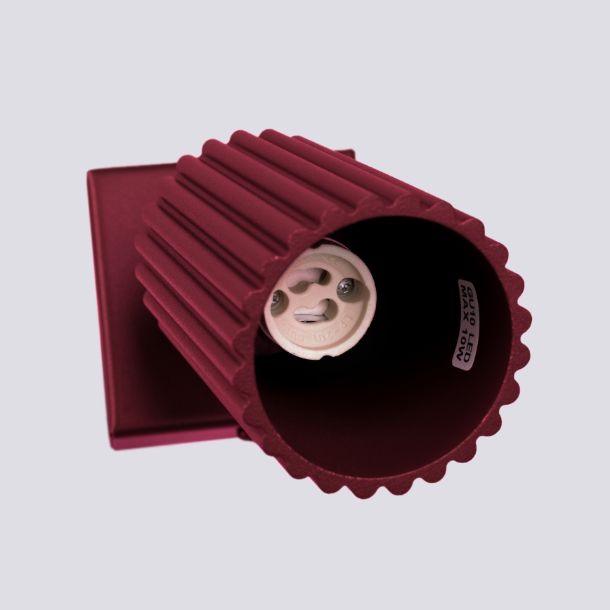 Brilagi - LED-Wandstrahler CRESTO 1xGU10/10W/230V burgunderrot