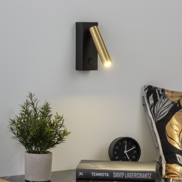 Brilagi - LED-Wandstrahler MAYA LED/3W/230V 4000K schwarz/golden