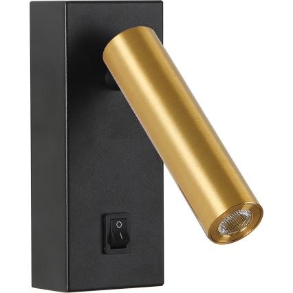 Brilagi - LED-Wandstrahler MAYA LED/3W/230V 4000K schwarz/golden