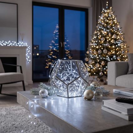 BRILAGI - LED-Weihnachts-Lichterkette 100xLED/3xAA 10m kaltweiß