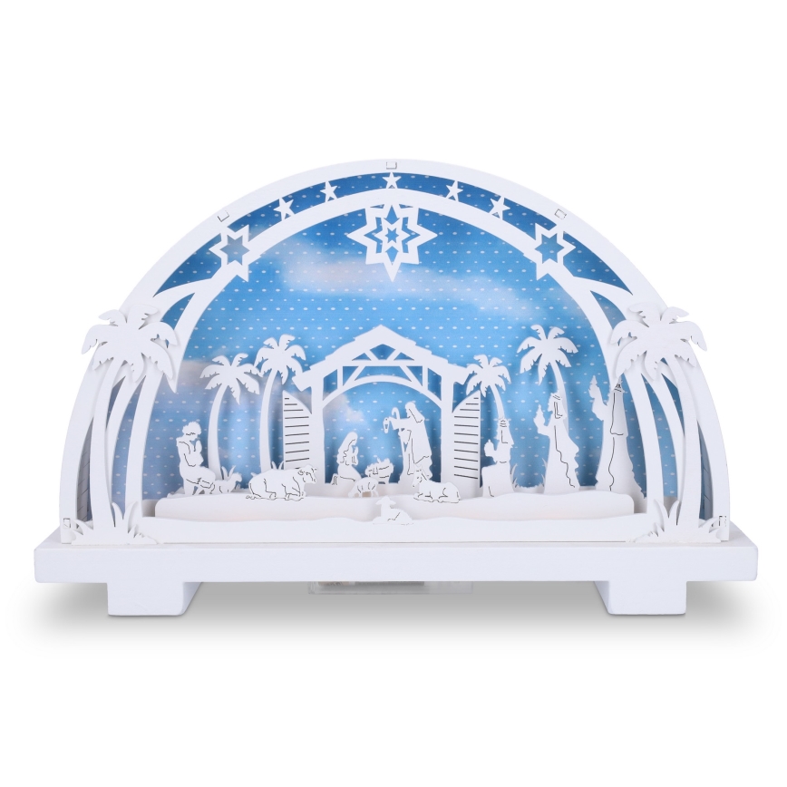 Brilagi - LED Weihnachtsdekoration LED/2xAA Krippe