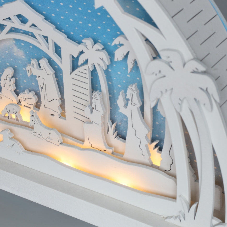 Brilagi - LED Weihnachtsdekoration LED/2xAA Krippe