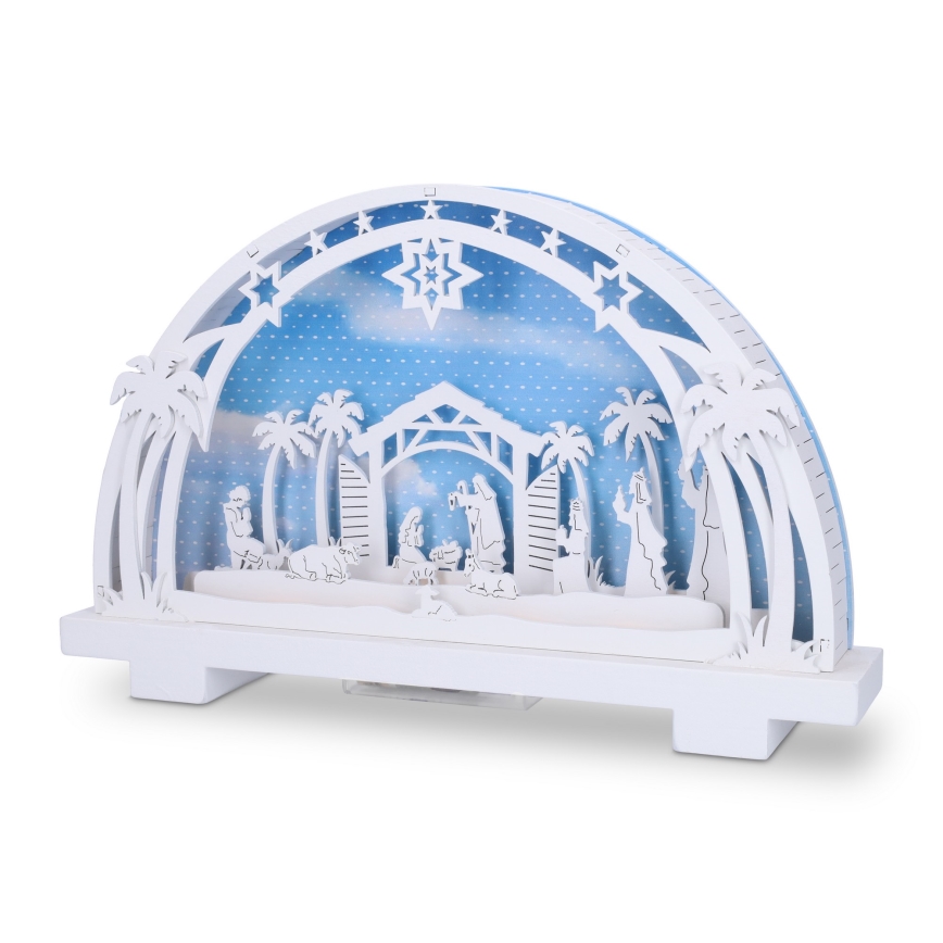 Brilagi - LED Weihnachtsdekoration LED/2xAA Krippe