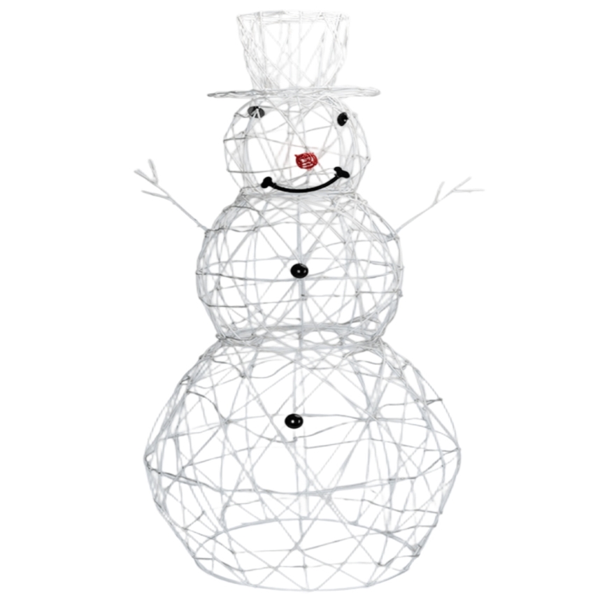 Brilagi - LED Weihnachtsdekoration für den Außenbereich 3,6W/31/230V 2700K 120 cm IP44 Schneemann