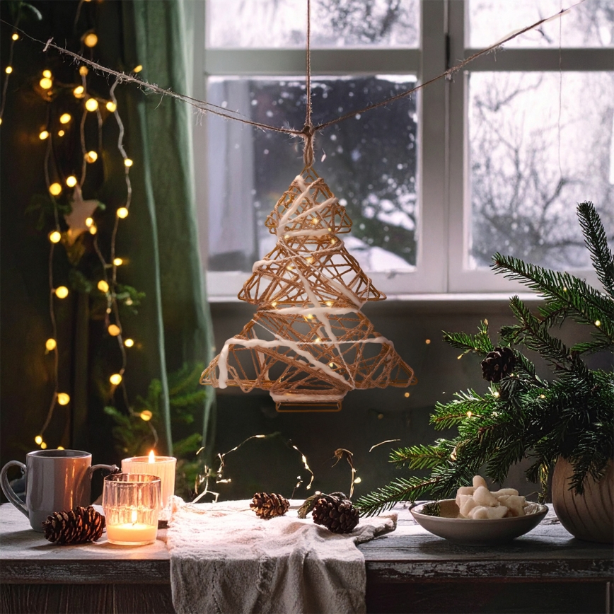 Brilagi - LED-Weihnachtsdekoration LED/2xAA 34x31 cm Weihnachtsbaum