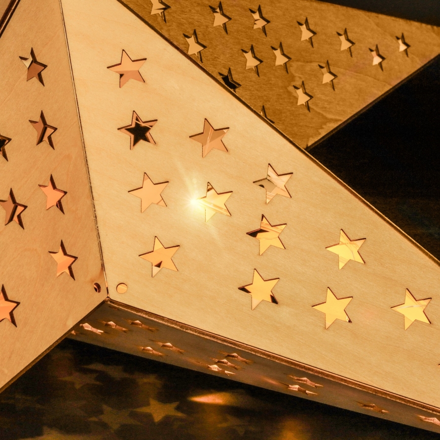 Brilagi - LED-Weihnachtsdekoration LED/2xAA 59x55 cm Stern