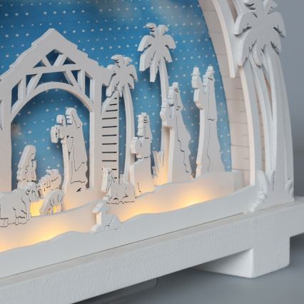 Brilagi - LED-Weihnachtsdekoration LED/2xAA Weihnachtskrippe
