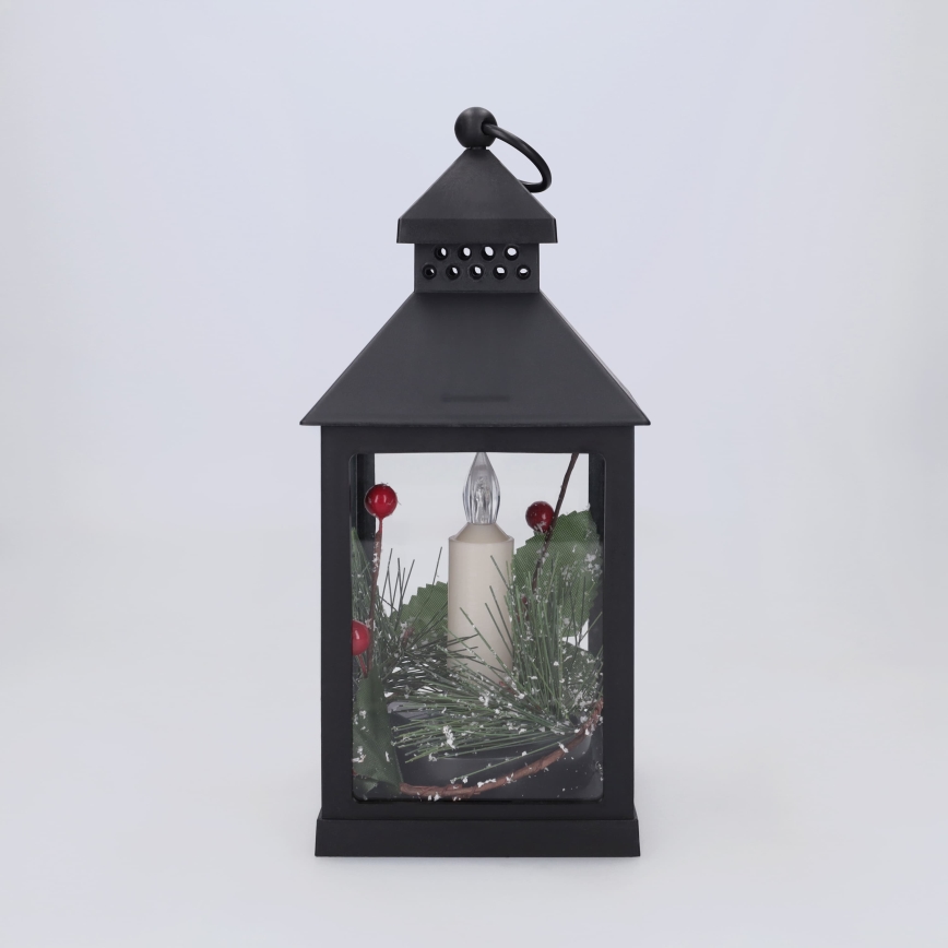 BRILAGI - LED-Weihnachtsdekoration LED/3xAAA Laterne schwarz