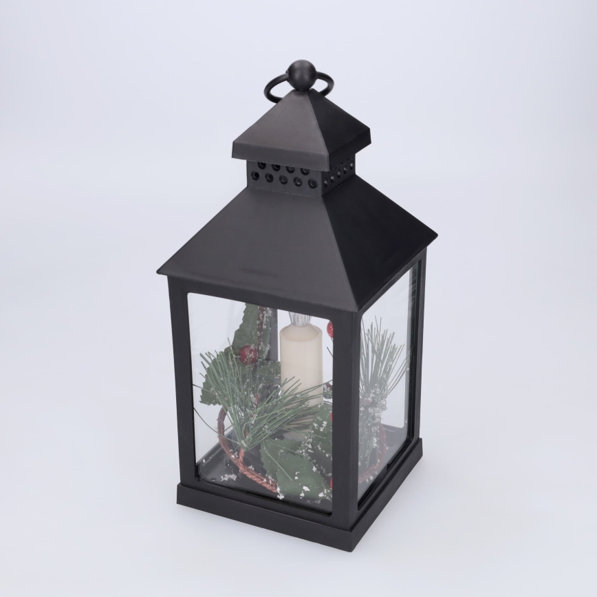 BRILAGI - LED-Weihnachtsdekoration LED/3xAAA Laterne schwarz