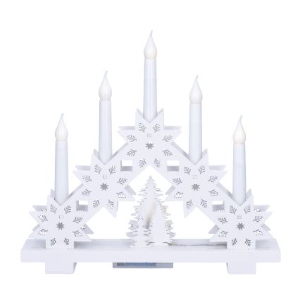 Brilagi - LED-Weihnachtskerzenhalter 5xLED/2xAA