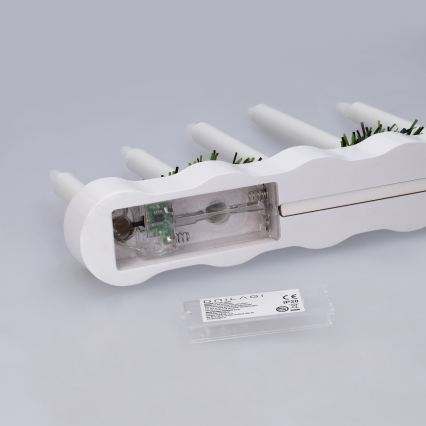 BRILAGI - LED-Weihnachtskerzenhalter 7xLED/2xAA weiß