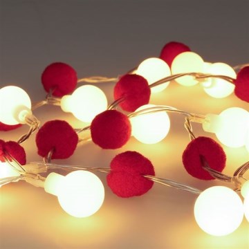 Brilagi - LED-Weihnachtskette 20xLED/2xAA 1,8 m warmweiß