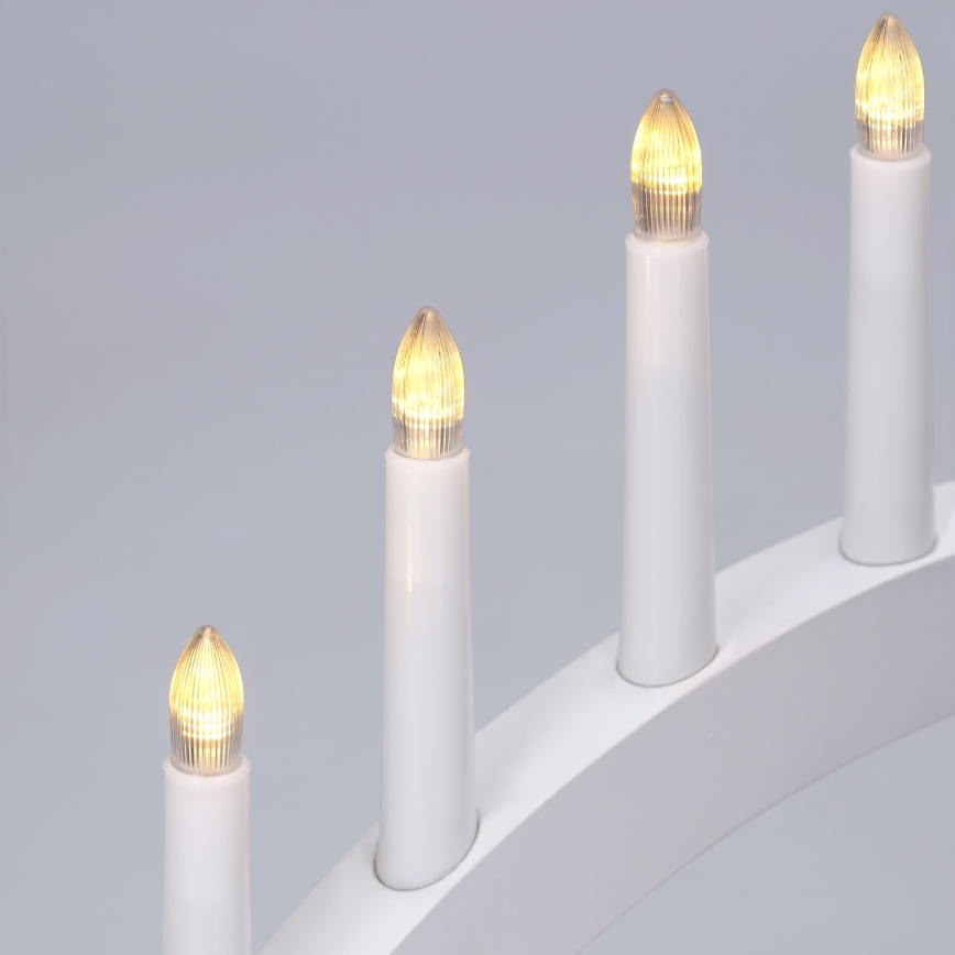 BRILAGI - LED-Weihnachtsleuchter 7xLED/2xAA weiß